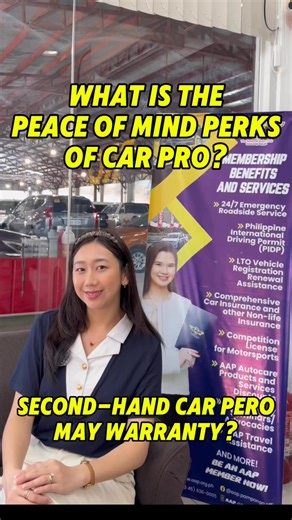At Car Pro, your peace of mind always comes first. 🚗✨ That’s why we offer not just quality used cars, but also protection you can trust. ✅ Deluxe Warranty and Premium ✅ FREE AAP Roadside Assistance Membership for added security on the road. Wherever your journey takes you, Car Pro makes sure you’re covered—because driving should always feel safe, stress-free, and worry-free. 💯 👉 Choose Car Pro today. Drive with confidence. Drive with peace of mind. #CarPro #DriveWithPeaceOfMind #CarWarranty #
