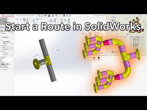 How to start a route in SOLIDWORKS?