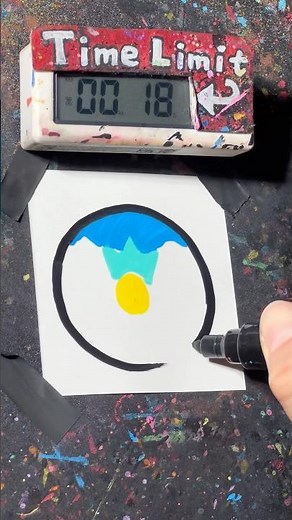 【ASMR】Drawing Piplup in 40 Sec