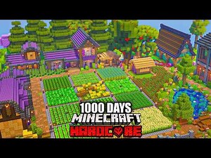 Surviving 1,000 Days Of Minecraft Forever World