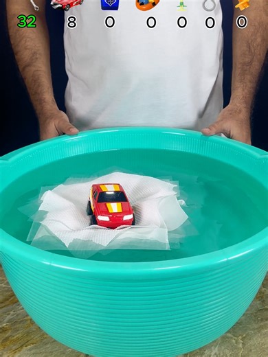 Water Experiment with Tissue Paper: Guessing Challenge