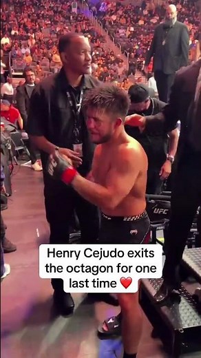 Cejudo leaves the Octagon for the final time 👏 #UFC323