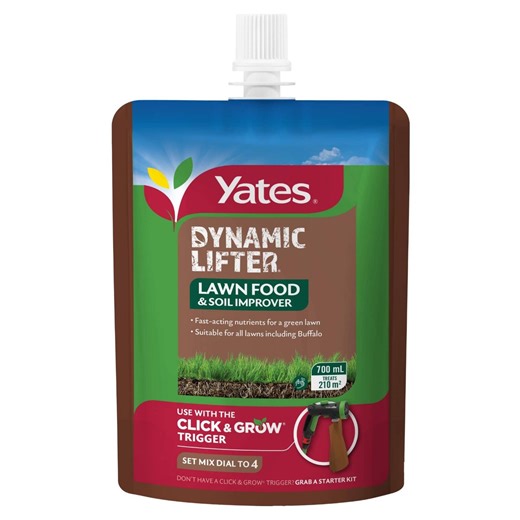 Yates 700ml Click And Grow Dynamic Lifter Lawn Food And Soil Improver