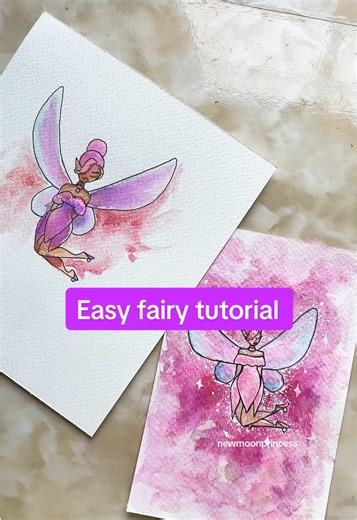 The easiest fairies! Today we’re doing beginner friendly fairys for artists of all levels since Halloween is coming up 🎃 #fairydrawing #arttutorial #halloweenart