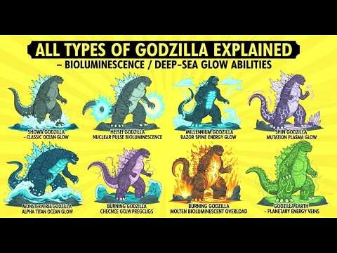 All Types Of Godzilla Explained 🦖 All Bioluminescent Forms Explained | Roblox Style