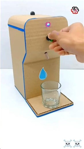 automatic water filling machine || mini water cooler #motor #project ‪@Techbhoora‬ #shorts