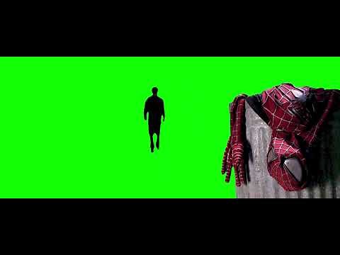 Peter Parker throwing his Spider-Man Suit Away meme - Green Screen