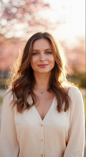 Sweet Morning Greeting - Beautiful Girl's Cheerful Hello