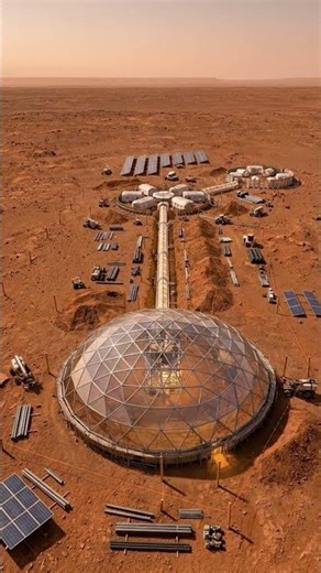 They're Actually Building Mars Bases #mars #space #construction