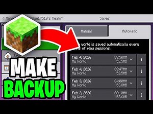 How To Backup Minecraft Realm! - Tutorial