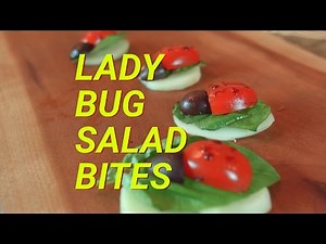 Ladybug Salad Bites