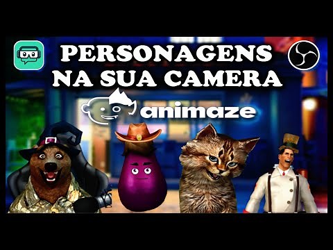 COMO CRIAR PERSONAGENS 3D NA LIVE (ANIMAZE NO OBS OU STREAMLABS)