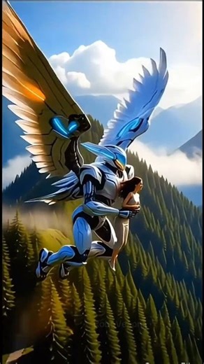 Big Robot Saves the Girl_FULL___#short #futuristicTech #scifianimation