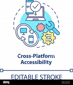 Cross platform accessibility concept icon Stock Vector Image & Art - Alamy