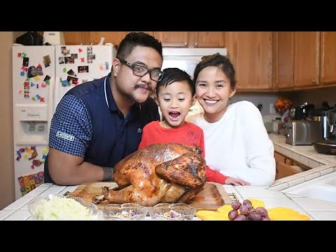 (TURKEY INASAL) HOW TO COOK AND PREPARE A THANKSGIVING TURKEY MEAL FILIPINO-AMERICAN STYLE