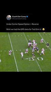 Under Center Speed Option Reverse Wish we had the GPS data for Ted Ginn Jr. 😂 | Coach Dan Casey