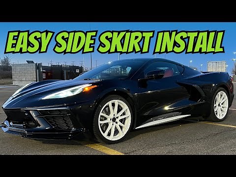 C8 Corvette Z51 Side Skirt Rocker Panel Install