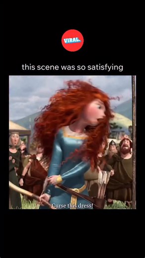 VIRAL. on Instagram: "Did you know Brave was Pixar’s first film with a female lead? 🏹🍃 Merida’s wild red hair was so complex it needed brand-new animation tech — over 1,500 individual strands, each moving separately. It became one of the hardest characters Pixar had ever animated at the time. Fun fact: Brave is also the only Pixar movie set entirely in medieval Scotland, and the accents were kept authentic on purpose. No prince. No romance. Just independence. Underrated Pixar film? 👀 #didyouk