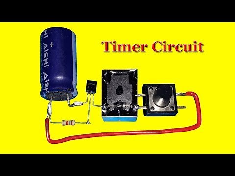 Relay ON/OFF Delay timer circuit using NPN Transistor and Capacitor