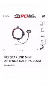Starlink Mini race bracket and full race package now available! We have designed a “race” bracket for the Starlink Mini that will help protect the dish in a race environment and keep it low and aerodynamic at the same time. We also custom made a hard wire power cable with a built in step up converter that makes it simple to wire straight to your battery or switching system. Grab a bracket or a full kit including the Starlink mini both of which are in stock today! #pciraceradios #starlinkmini #te