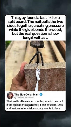 THE WOOD REPAIR SHORTCUT RISK