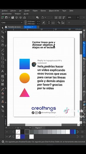 Centrar y Alinear Objetos en Corel Draw - Tutorial