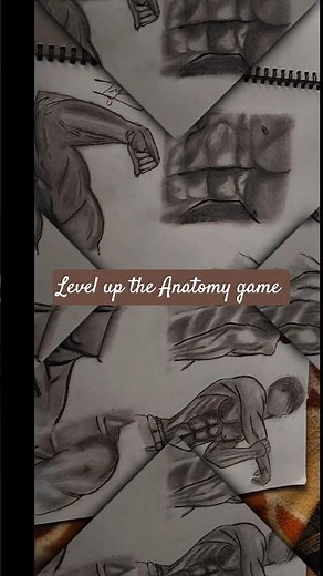 how to draw realistic body parts #art #shortsfeed #shorts #drawing #anatomy