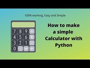 Simple GUI calculator using python and tkinter with source code