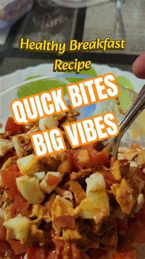 Quick Bites, Big Vibes! Start your day right with this healthy breakfast recipe! Breakfast recipe 😋