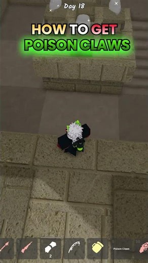How to Get POISON CLAWS🤔 #99nightintheforest #roblox