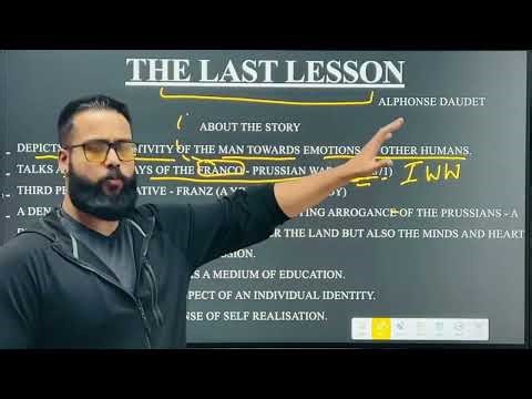 The Last Lesson | One Shot Explanation | Class XII | CBSE | In Hindi | Flamingo