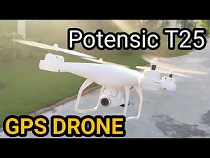 Best Wi-Fi HD Camera Drone | Potensic T25 GPS Drone Flight Review 9 axis Gyro & 2K HD camera