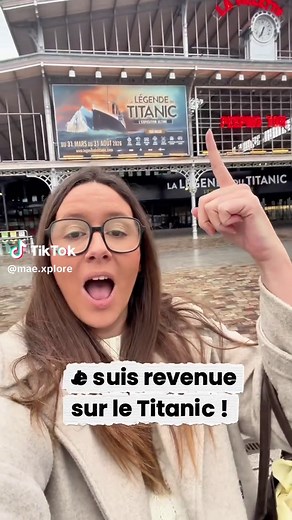 🎟️ @legendedutitanic — l’exposition immersive à Paris Une expérience incroyable qui te plonge au cœur de l’histoire du Titanic 🚢 Sur plus de 3 000 m², vis une immersion totale entre reconstitutions fidèles, technologies de pointe et objets authentiques 💥 📍 Grande Halle de La Villette — 211 Avenue Jean Jaurès, 75019 Paris 🚇 Accès facile en métro : Ligne 5 (Porte de Pantin) Ligne 7 (Porte de la Villette) ✨ Au programme : • Parcours immersif autour du Titanic : construction, traversée, scènes