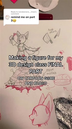 Sculpting Polymer Clay Figure: Furry Horror Art Creation