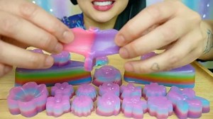 ❤️SAS❤️ on Instagram: "ASMR EATING SOUNDS. It’s been over a year since I had Thai layer cake! It was like a gold mine when I found these (locally made by the way, and no she doesn’t ship them😅) . Link in bio 👆for the full video. . . . #asmr #asmrfood #dessert #thailayercake #ขนมชั้น #sogood #youtube #mukbangasmr"