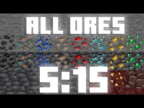 MINECRAFT 1.16 ALL ORES SPEEDRUN WORLD RECORD (5:15)
