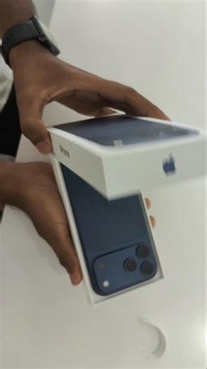 iphone 17 pro max deep blue unboxing #iphone17promax #tech #ios #telugu #viral #shorts