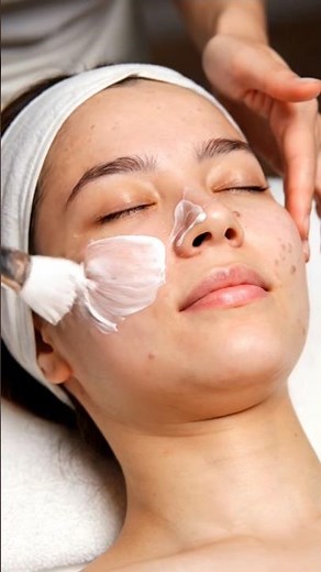 Realistic ASMR Facial Mask Treatment with Small Pimples | Slow Spa Brush Movements | #asmr #skincare