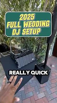 This is My Wedding DJ Setup for the Ceremony, Cocktail & Reception #dj #weddingdj #djsetup