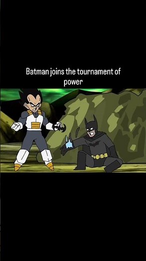 Batman Joins The Tournament Of Power #dragonballsuper #batman #vegeta
