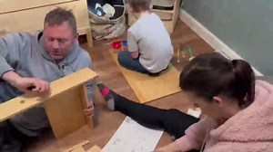 MallBest Kids Art Table and Chair Set with Paper Roll – 100% Solid Wood Drawing Table for Toddlers, Montessori Craft Desk with Storage for Painting, Reading, Learning (Natural Wood)