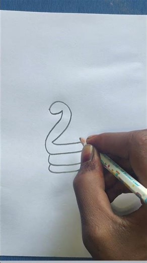 snake ki easy drawing #rongdhonuartanddrawing #shrots #drawing