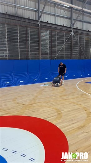 ✅ Trials done, training complete. Our Jan Pro Floor Wipers are ready for home court action 🧹 #BringItBrisbane | Brisbane Bullets