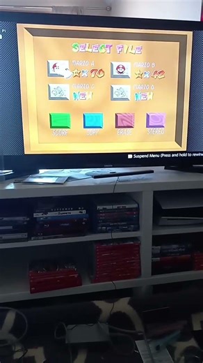 super mario 64 file select hits hard #nostalgia #retro #mario #supermario #shorts #vlog #short #n64