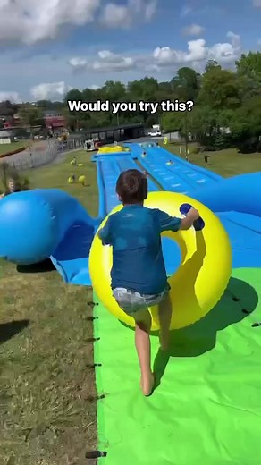 Sliding into the holidays like… 💦 Would you try New Zealand’s largest Slip N Slide? #visitauckland | Visit Auckland