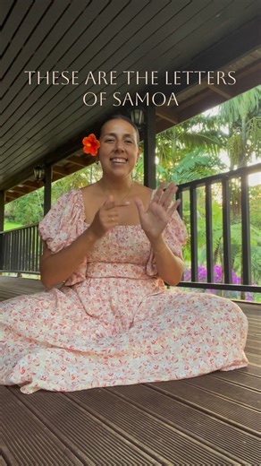 Alexia-Rae Meyer | Content Creator on Instagram: "THE SAMOAN ALPHABET with AUSLAN Finger Spelling - The Full Version. It took me a good few weeks to pick the perfect Samoan words - words that are local to Samoa, meaning, words that our local Samoan pepe’s can easily identify because they have one or more of these things in their backyard. Growing up in Fiji, I was always learning someone else’s alphabet. I learned things like “E is for Elephant” or “L is for Lion” and so many of these creatures,