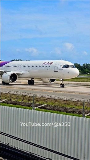 Thai Airways New A321neo HS-TOE on the Move