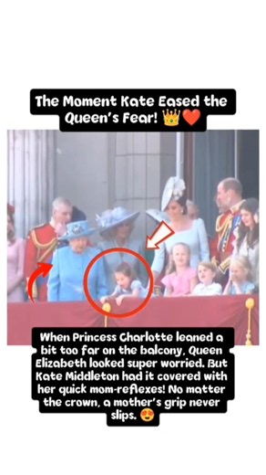 The Moment Kate Eased the Queen’s Fear! 👑❤️#katemiddleton #queenelizabeth #britishroyalfamily #royal