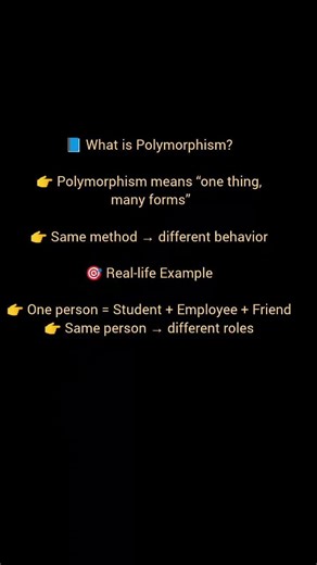 polymorphism...? learn Java #java #trending #shorts #polymorphism