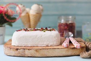 Maras Dondurmasi (Stretchy Ice Cream) Recipe | Turkish Style Cooking